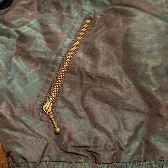 Vintage Dark green metallic ski jacket size 12 - Picture 3 of 12